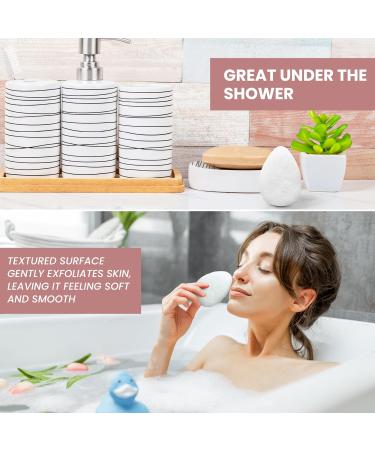 Fine Lines - Exfoliating Face Scrub Sponge Pack of 3 | Face Scrubber Tear Drop Sponge | Face Shower Sponge for Cleansing Ideal Before Makeup | Travel Face Wash Exfoliating Sponge for Women and Men 1 count (Pack of 3) - Buy Online on GoSupps.com