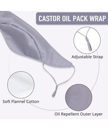 Leekalos Castor Oil Wrap Kit | Mustache Growth & Maintenance | Adjustable Organic & Reusable - Buy Online on GoSupps.com