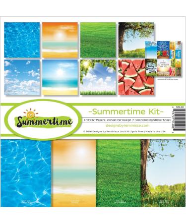 Reminisce SUM-200 Summertime Scrapbook Collection Kit - Buy Online on GoSupps.com