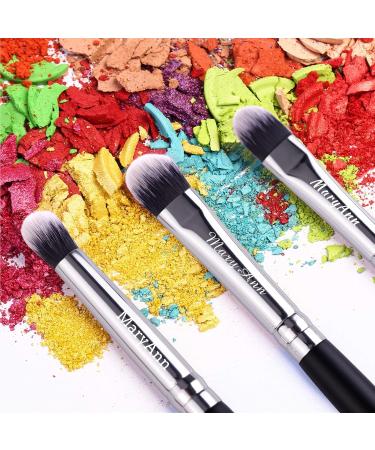 Personalized MSQ Engraved 12-Piece Eyeshadow Brush Set | Custom Name Makeup Brushes - Perfect Gift for Eyeliner Eyebrows & Blending - Buy Online on GoSupps.com