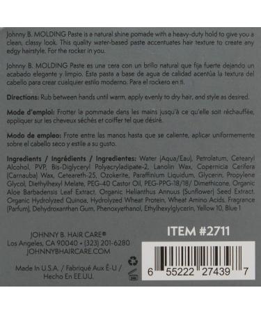 Johnny B Molding Paste 3 Ounces - Buy Online on GoSupps.com