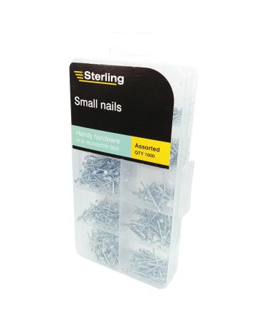Sterling PNAIL1 Small Nails Clear Set of 1000 Pieces 1000 pieces Small Nails