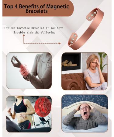 7 Wide Copper Bracelets for Men - Arthritis Joint Pain Relief Health Jewelry Gift | Shop Internationally - Buy Online on GoSupps.com