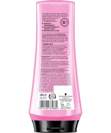 Gliss Flushing Liquid Silk 200ml - Nourishing Rinse for Shiny Supple Hair | Repair Brittle Hair - Buy Online on GoSupps.com
