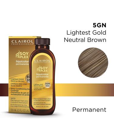 Clairol Professional 5GN Light Gold Neutral Brown Permanent Hair Color - Dark Hair - Buy Online on GoSupps.com
