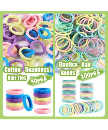 1504-Piece Small Hair Tie Set - Colorful Hair Ties & Clips for Girls' Birthday Gifts | 20 Colors & Braiding Rubber Bands - Buy Online on GoSupps.com