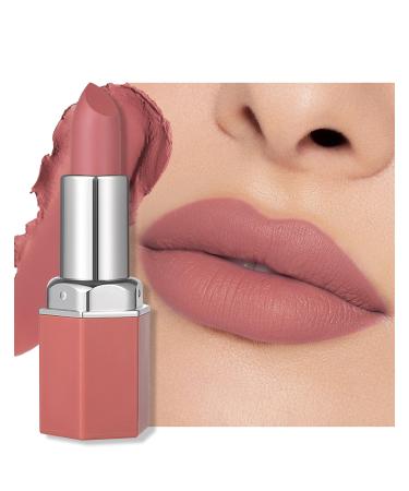 Erinde Erinde Waterproof Matte Lipstick - Nude Long-Lasting 24 Hours Highly Pigmented Permanent Moisturizing Lipstick