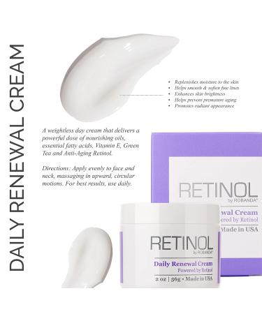 Retinol Daily Renewal Cream | Weightless Anti-Wrinkle Cream for Face & Neck | Shop Now - Buy Online on GoSupps.com