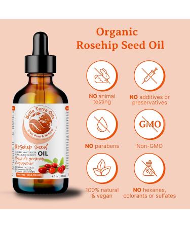Rosehip Seed Oil. 473ml. 100% Pure. Cold-pressed. Unrefined. Chemical-free. Rich in Vitamin C. Great for Mature Skin. Natural Moisturizer for Hair Skin. 473 ml (Pack of 1) - Buy Online on GoSupps.com