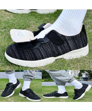 JBTNBX Women's Extra Wide Diabetic Shoes - Lightweight Adjustable Closure - Arthritis & Edema Sneakers - Size 9 Black/Gray - Buy Online on GoSupps.com