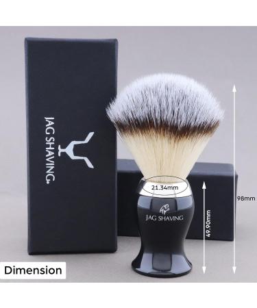 JAG Shaving Razor Brush - Synthetic Silver Spitzhaar Shaving Brush for Men & Women - Perfect Partner for Your Shaving Cream - Buy Online on GoSupps.com