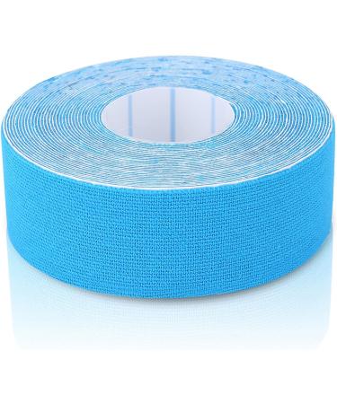 Kinesiology Tape for Sports Injuries | Elastic Adhesive Muscle Support Bandage - 1 Roll (Blue) | International Shipping Available - Buy Online on GoSupps.com