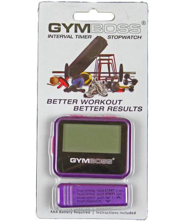 Gymboss Interval Timer and Stopwatch - Violet / Pink Metallic Gloss - Buy Online on GoSupps.com