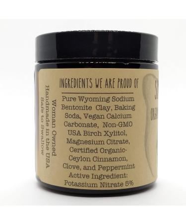 Organic Vegan Fluoride-Free Tooth Powder - Remineralizing Formula with Cinnamon & Clove | 6 Month Supply | Glass Jar - Buy Online on GoSupps.com