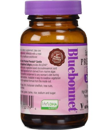 Bluebonnet Nutrition Early Promise Prenatal DHA 200 mg - 60 Vegetarian Softgels | Gentle Formula for Healthy Pregnancy - Buy Online on GoSupps.com