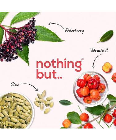 Elderberry Gummies Sambucus with Zinc & Vitamin C - Immune Support for Adults & Kids | 60 Vegan Gummies - Buy Online on GoSupps.com