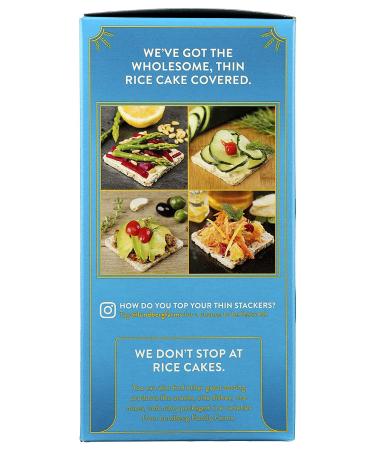 Organic Brown Rice Grain Cakes - Lundberg Family Farms Thin Stackers, Lightly Salted, 6 oz - Buy Online on GoSupps.com