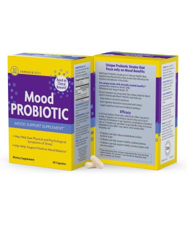 Buy InnovixLabs Mood Probiotic for Stress Relief - 60 Capsules | Natural Support - Buy Online on GoSupps.com