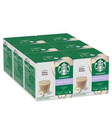 STARBUCKS White Mocha by Nescafé Dolce Gusto, Coffee Capsules 6 x 12 (72 Capsules)