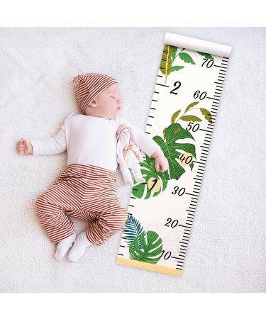 MHJY Kids Height Measure Wall Chart - Tropical Jungle Theme - 7.9'' x 79'' Canvas Growth Chart for Boys and Girls - Buy Online on GoSupps.com