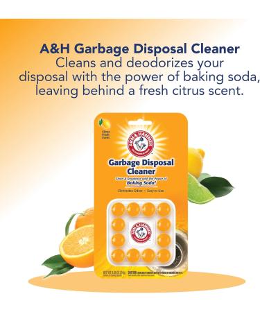Arm & Hammer & Affresh Garbage Disposal Cleaner 9 Tablets (3 Packs) | Removes Odor Residues | U.S. EPA Safer Choice Certified - Buy Online on GoSupps.com