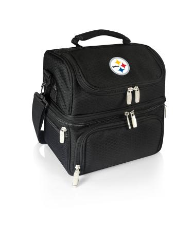 PICNIC TIME Black Pittsburgh Steelers Pranzo Lunch Tote