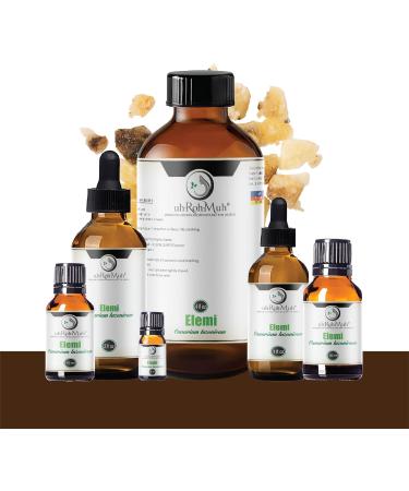 Elemi Essential Oil 100% Pure & Natural Steam Distilled from Canarium luzonicum Resin | Uplifting Citrus-Woody Aroma for Aromatherapy Skincare & Massage | Middle Note | from France | 1 Fl Oz Citrus lemon-like with woody  - Buy Online on GoSupps.com