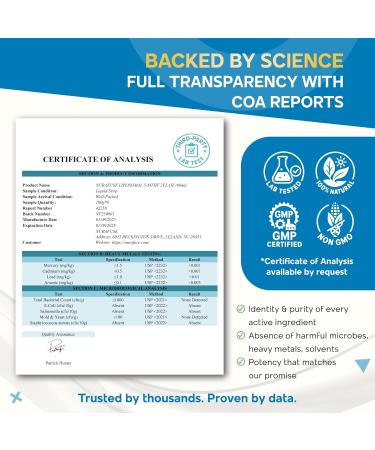 Liposomal 5-MTHF 15mg & Methyl B12 Liquid Drops 96mg per Serving Ultra Potent Raspberry Taste USA Made & Lab Tested 2 FL OZ (60ml) 60ml (pack of 1) - Buy Online on GoSupps.com