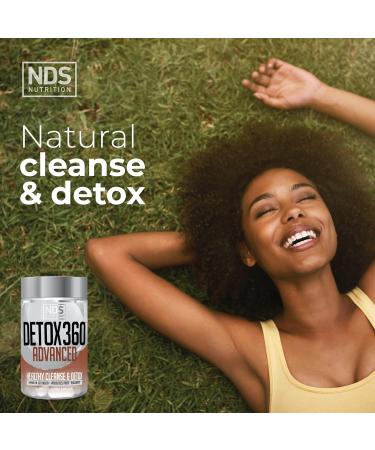 NDS Nutrition Detox 360 Advanced - Complete Cleanse & Detox with Probiotics & Fiber for Gut Health Regularity & Toxin Removal (60 Capsules) - Shop Internationally - Buy Online on GoSupps.com