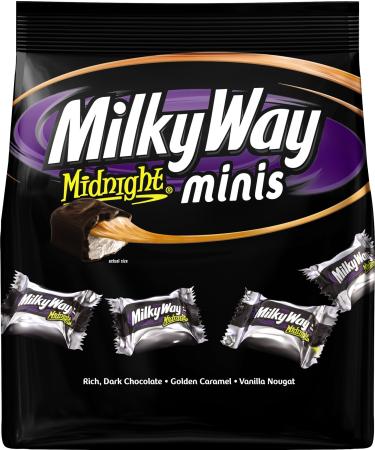 Milky Way Midnight Dark Chocolate Minis Size Candy Bars Bag, 8.9 Oz (Pack of 3) Dark Chocolate 8.9 Ounce (Pack of 3)
