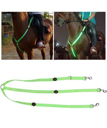 LED horse harness Horses Breast belt adjustable LED chest strap horse harness Robust and comfortable safety equipment for dark environment outdoor and equestrian sport