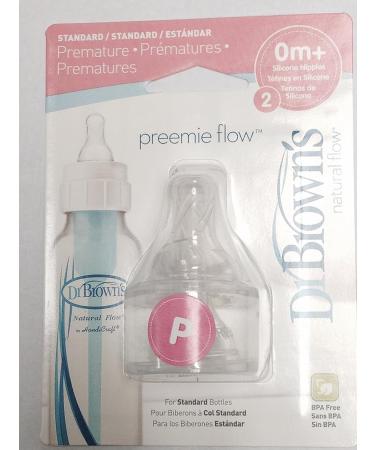 Dr. Brown's Natural Flow Preemie Standard Nipple - Pack of 6 Nipples - Buy Online on GoSupps.com