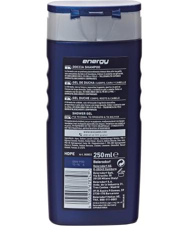 NIVEA NIVEA Men Shower Shampoo Energy - Pack of 12 x 250 ml - Buy Online on GoSupps.com