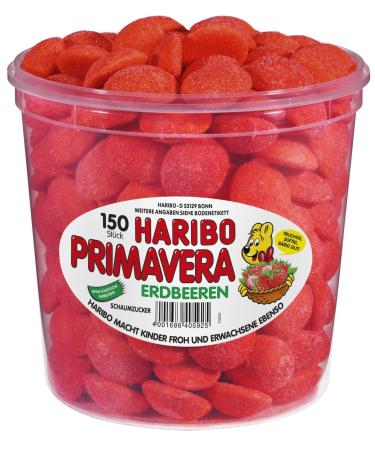 HARIBO socket Haribo Primavera strawberries 4-pack (4 x 1.05 kg)