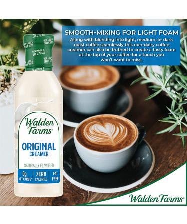Walden Farms Original Cream Coffee Creamer 12 oz 3 Pack - Non-Dairy, Gluten Free, 0g Net Carbs, Vegan Friendly - Buy Online on GoSupps.com