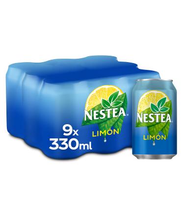 Nestea Th noir citron faible en calories lot de 9 bo tes de 330 ml