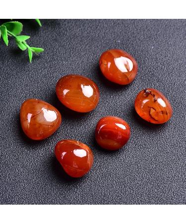 50-400g Natural Crystal Stone Red Agate Stone Polished Original Stone Random Large Grain Crystal Stone Fish Tank Decoration Home Goods 1pack - Buy Online on GoSupps.com