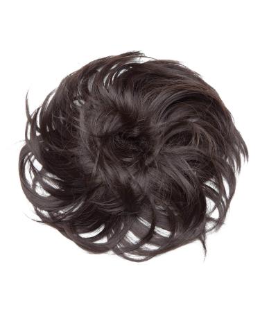Thick 80g Dark Brown Hair Tie Extensions | Large Messy Bun & Updos for Voluminous Real Hair Look - Buy Online on GoSupps.com