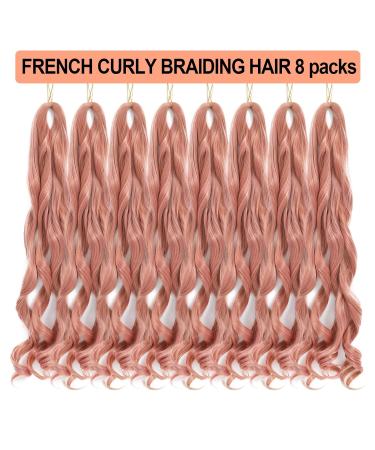 Dt Cheryl French Curls Braiding Hair - 8 Pack Pre-Stretched Loose Wave Extensions 24 Inch 75g/Pack Synthetic Curly Hair - Buy Online on GoSupps.com
