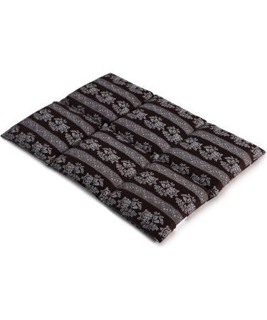 Large 40x30cm Brown Flower Rapeseed Thermal Pillow | 6-Chamber Grain Pillow for Back & Abdominal Support - Buy Online on GoSupps.com