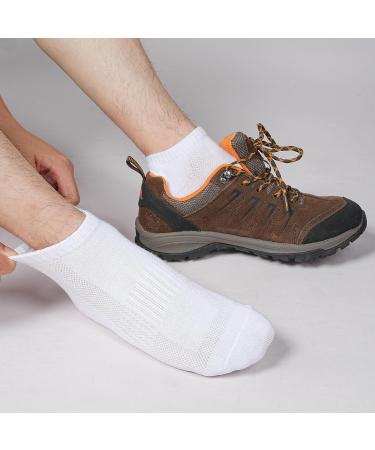 Blu Ninfee Sneaker Socks for Men & Women - 10 Pairs Breathable Short Sports Socks Cotton Running Socks Unisex Sizes 39-42 in Black & Grey - Buy Online on GoSupps.com
