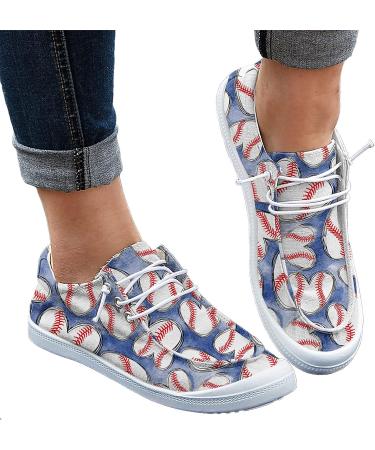BLUGY Women's Fashion Casual Baseball Canvas Sneakers - Blue, Size 38 - Buy Online on GoSupps.com