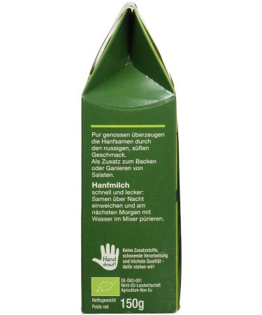 Buy Organic Govinda Hemp Seeds - 150 g Pack for Healthy Living | International Shipping Available - Buy Online on GoSupps.com