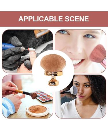 Powder Brush for Loose Powder Powder Bronzer Brush Makeup Brush | Setting Powder Brush Face Brushes Makeup Mushroom Head Brush for Setting Loose & Pressed Powder rose gold - Buy Online on GoSupps.com