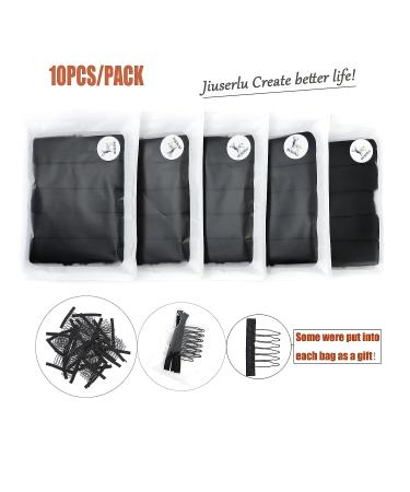 10PCS Adjustable Elastic Bands for Wig - Wig Bands for Making Wigs - Wig Straps for Sewing - 1 x 12 Inch - Buy Online on GoSupps.com