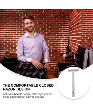 Manual Safety Razor - Durable Shaving Tool for Men | Double Edge Beard Trimmer & Facial Razor - Buy Online on GoSupps.com
