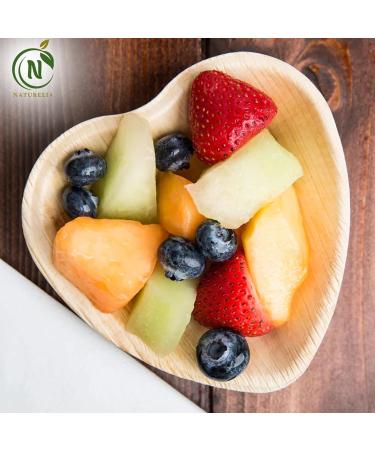 Naturelia Areca Heart-Shaped Kids 6.5-Inch Plates- Eco-Friendly Disposable Biodegradable and Microwave-Palm Leaf Dinnerware for Special Occasions- Natural Plate Ideal for Weddings Parties Events - Buy Online on GoSupps.com