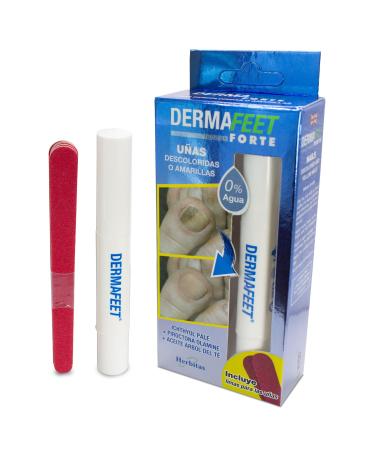 Med-Fit Dermafeet Nail Pen for Discolored and Yellow Nails - Easy Nail Stain Removal and restore your nail to its natural colour