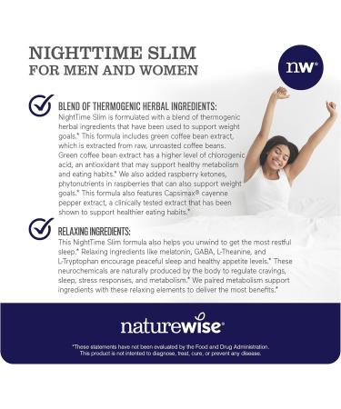 NatureWise 1 Green Coffee Bean Extract - Vegan Non-GMO - 60 Capsules 30-Day Supply + (Pack of 2) NighttimeSlim- Cayenne Green Coffee Bean GABA - 60 Capsules 30-Day Supply  - Buy Online on GoSupps.com