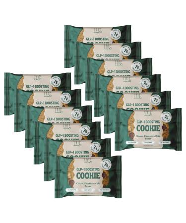 ChipMonk GLP-1 Boosting Cookies - Chocolate Chip Pecan (12 Pack) Low Carb Gluten-Free High Protein Healthy GLP-1 Boosting Sweet Snack with 7g Protein and 7g Dietary Fiber - Buy Online on GoSupps.com